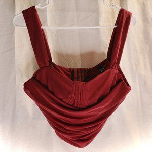Windsor | Maroon Crop Top